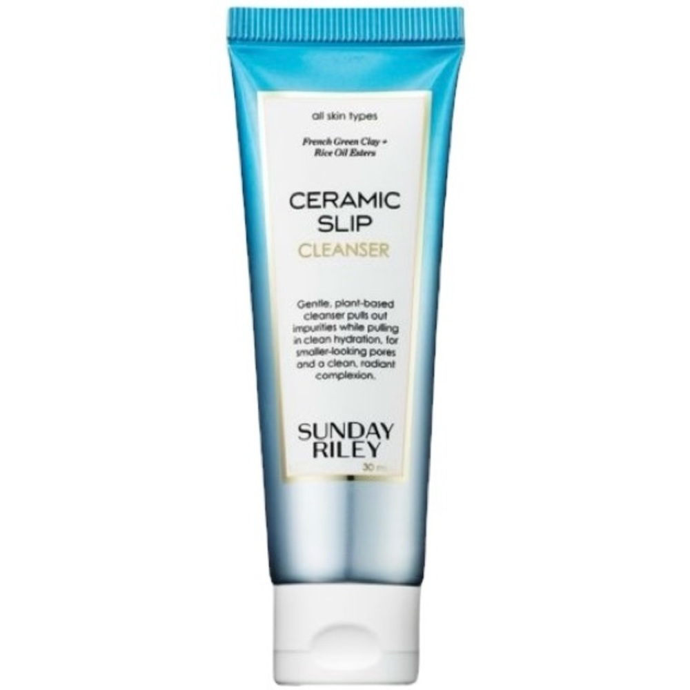 Sunday Riley's Mini Ceramic Slip French Green Clay Cleanser